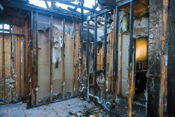 Professional Soot Cleanup technician working in Columbia, MD